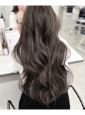 レイヤーカット白髪ぼかしハイライトダブルカラーインナーカラー