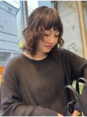 bibito ウェーブパーマ　くるくるパーマ　ミディアムパーマ