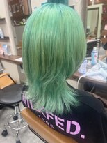 エイム ヘアメイク 横川店(eim HAIR MAKE)&nbsp;エメラルドグリーン