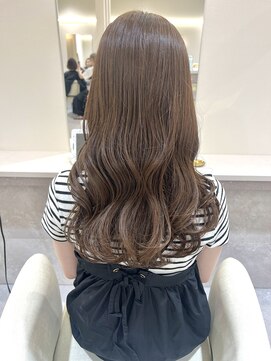 シエル 大分中央町店(CIEL) ブリーチなしWカラー×ミルクティーブラウン