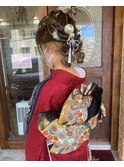 成人式　ヘアセット　メイク　着付け　まつげパーマ　那覇