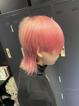 アウル 心斎橋(owl) ウルフ/中性ウルフ/ピンクカラー/ハイトーン/men's