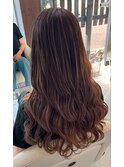 【Velis】細かめハイライトのグラデーションカラーロング