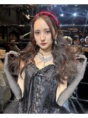 ウェーブヘア福岡/センターパート福岡/ブラウンヘア
