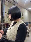 切りっぱなしボブ