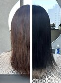 美髪矯正×艶髪グレージュ
