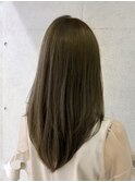 【Tierra美侑】ブリーチ無しカラーくすみグレージュカラー