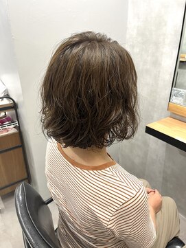 クラン 岡本(Chlan) 大人ナチュラル♪ゆるふわボブ×オリーブブラウン