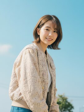 コトナ 越谷店 30代40代20代絶壁解消ひし形小顔前下がりミディアムボブ【越谷】