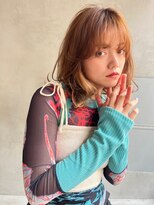 メーヴェ(Mowen) mowen 南堀江 オレンジブラウン × ボブウルフ