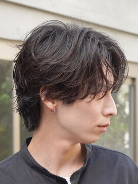 フィフスパーク(fifth PARK) 渋谷緩ふわシャドウパーマルーズパーマメンズマッシュウルフヘア