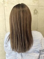 プラスシー(+C)&nbsp;ハイライトでオリーブグレージュ/福岡ハイライト/ハイライト