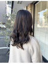 サロン(SALON)&nbsp;ブリーチ無しのアッシュグレージュロングヘア