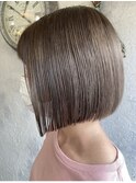 可愛い切りっぱなしボブ