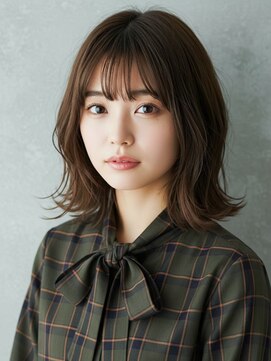 フレイムス ヘアアンドリラックス 大宮東口店(Frames) セミロング20代30代ストレートレイヤー前髪なし前髪あり大宮