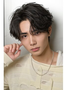 ルーシー 福岡大名店(LUCEY) スパイキーショートメンズカットツイストスパイラルパーマメンズ