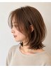 脱白髪染め白髪ぼかしカラー+カット+超高濃度TR ¥16500