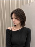 韓国ヘア/タッセルボブ/ボブレイヤー/ボブ/ベージュ