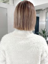 ピークス 千葉店(Peaks)&nbsp;ミルクブラウン/ショートボブ/顔周り/20代30代40代50代/千葉
