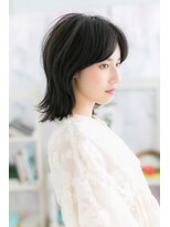 ヘアアンドビューティー ミック(Hair & Beauty miq)&nbsp;外ハネ大人ハンサムミディb