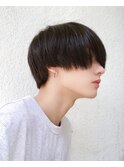 前髪長めマッシュ