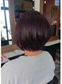 バイオレット×ショートボブ