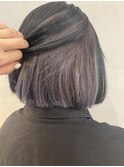 インナーカラー×ボブ