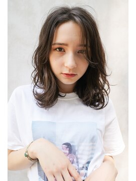 マセナ(Masena) ロングボブ×ローライト×アッシュカラー  10代20代２