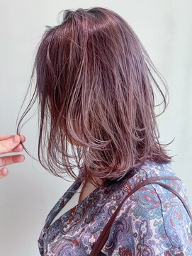 アイティーバイアルバム 松戸店(IT by ALBUM) レイヤーラベンダー_アースカラーくびれヘア_ba306301