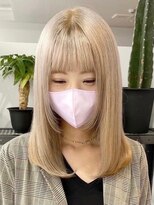 ウィコ 新宿(WICO)&nbsp;ホワイトミルクティー[新宿駅/アースカラー/ツートーンカラー]