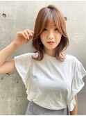 イメチェン/外ハネボブ/ワイドバング/ブルーブラック/美髪