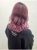 【flor 戸塚】*波巻きセミディ+ピンクラベンダー*