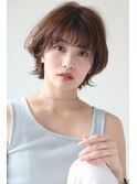 大人可愛い◎20代30代40代前髪パーマグレーベージュ