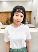ボブ パーマ ボブパーマ 前髪 前髪パーマ くるくるパーマ