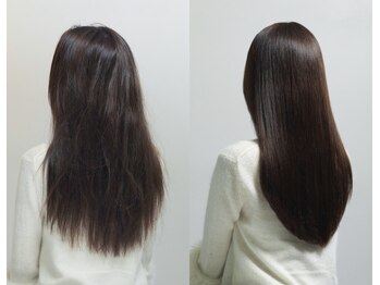 ヘアアピス 巣子店(hair apis)の写真/うねりやクセ毛を改善したい…くせ毛やうねりでお悩みの方にオススメ！自然なストレートヘアが叶う♪