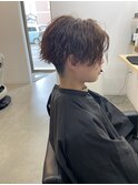 前下がりツイストパーマ