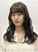 レイヤーカット/顔周り姫カット/シアカラー/セミディ[原宿]