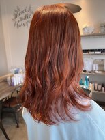 ミル 今治(1003 mille IMABALI)&nbsp;セミディ/カラー/ダブルカラー/オレンジカラー/ピンクオレンジ