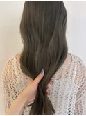☆ブリーチなしダブルカラー オリーブ オリーブベージュ ボブ