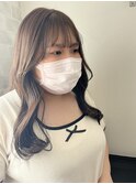 韓国風顔周りレイヤースタイル/韓国巻き