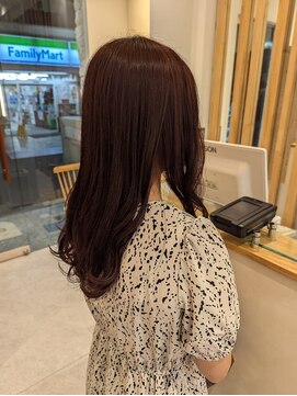 ヘアーアンドメイク エクリ 不動前店(Hair&Make equri) 秋におすすめチェリーレッドカラー