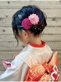 ふんわり可愛く☆ハーフツインで七五三