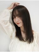 艶感ストレート×小顔魅せセミロング
