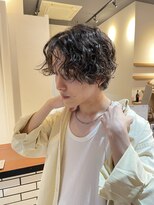 ラフ バイ マグ 南松本(R.A.F. by Mag) 束間マッシュウルフパーマ緩めパーマ波巻きスパイラルパーマ