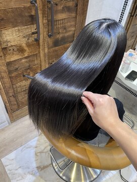 ロンドローズ 名古屋(Lond damaskRose) 顔周り ダブルカラー 名駅 ブリーチ 髪質改善 ボブ 韓国　721