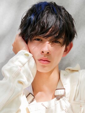 シェーン 仙台駅広瀬通店(schon) マッシュ×アクセントブルー◎