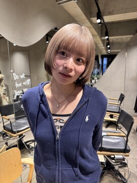 ビビト(bibito) bibito 裾カラー　ベージュ　ブリーチカラー