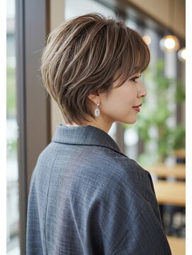 ネックス 表参道本店(nex) 【nex表参道】くびれショート くすみカラー ボブ