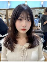 ロンドアベニール 北千住(Lond avenir)&nbsp;レイヤーカット顔周り前髪カット縮毛矯正髪質改善北千住韓国