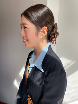 フェンヘアーアイス 中目黒(Fen.hair ici) 20代30代40代◎結婚式アッシュカラーこなれ大人まとめ髪シニヨン